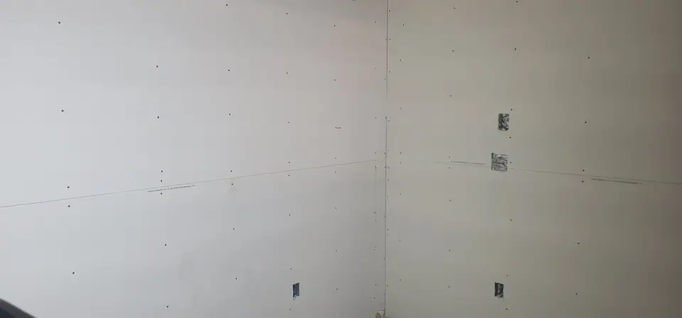 Wall framing, blocking and drywall, photo 2 of 9 (in progress)