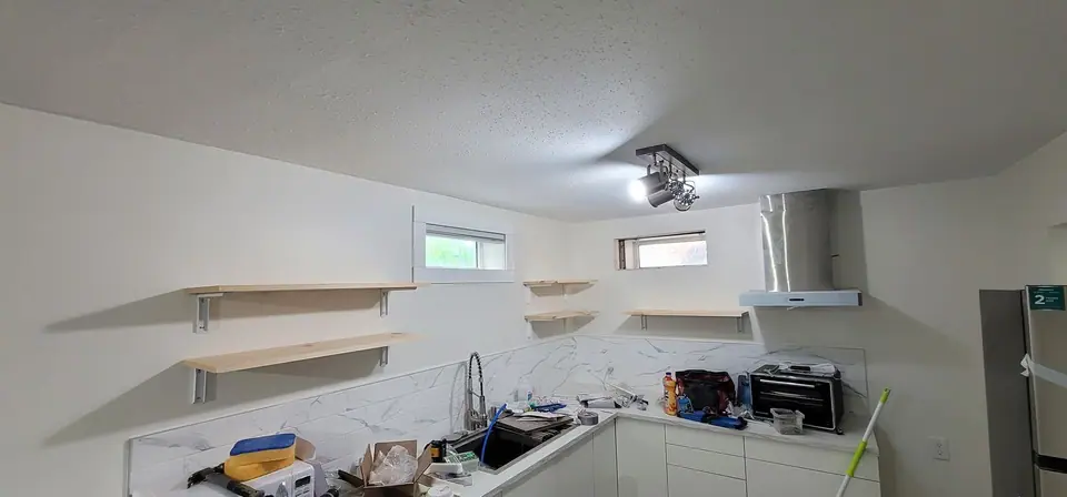 Basement suite kitchen, design to build, photo 15 of 18 (in progress)