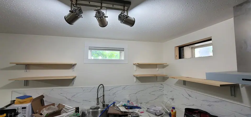 Basement suite kitchen, design to build, photo 16 of 18 (in progress)