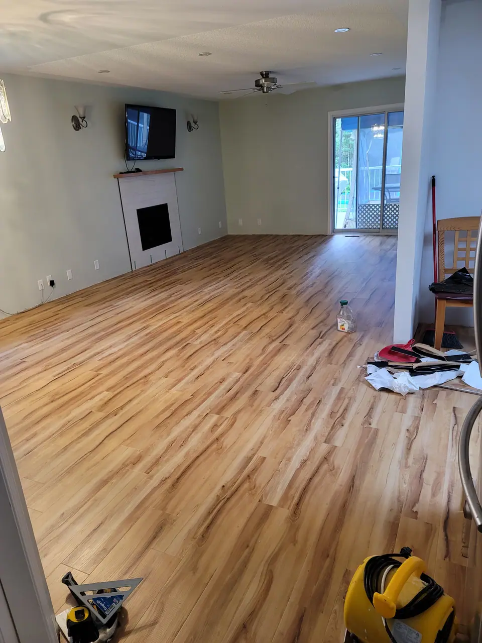 Flooring and floor preparation: Zenith job-site photo