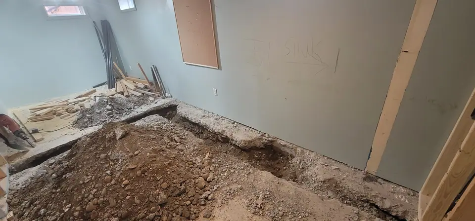Basement Development: Zenith job-site photo (in progress)
